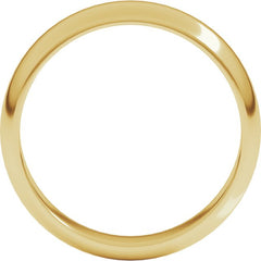 18K Yellow Gold 5 mm Half Round Band Size 10