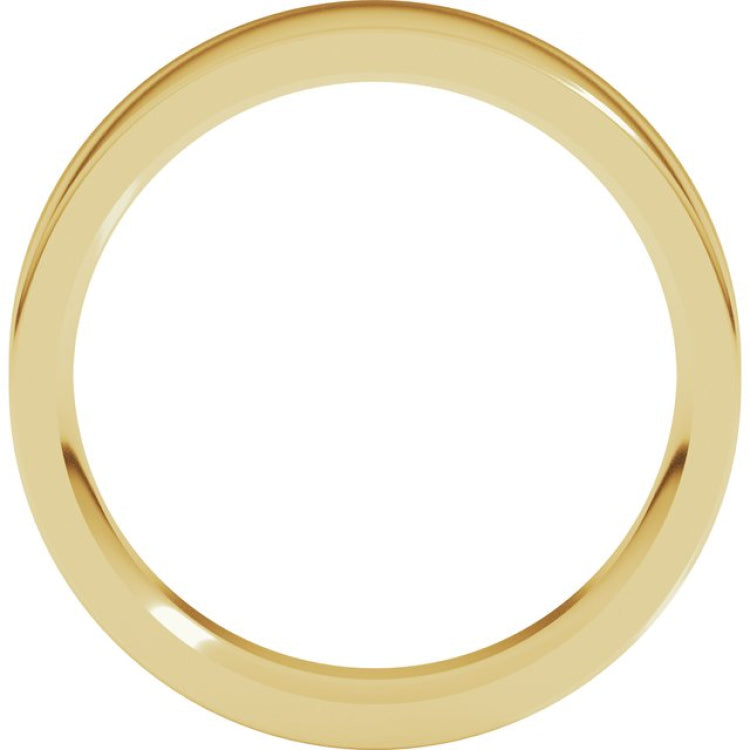 14K Yellow Gold 5.5 mm Comfort-Fit Flat Band Size 7