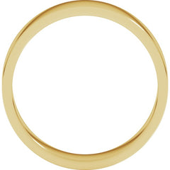 14K Yellow Gold 5 mm Flat Band Size 10.5