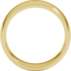 10K Yellow Gold 8 mm Lightweight Comfort-Fit Half Round Band Size 10