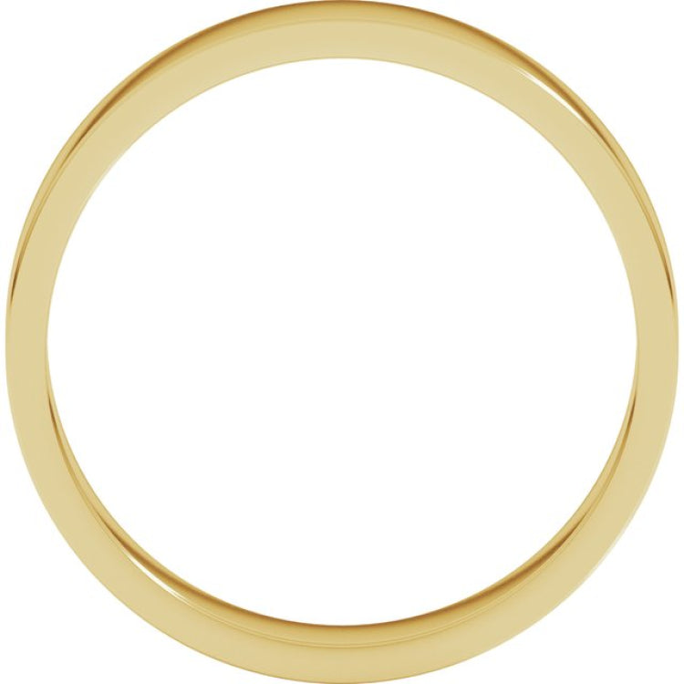 18K Yellow Gold 4 mm Flat Band Size 6.5