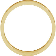 18K Yellow Gold 4 mm Flat Band Size 6.5