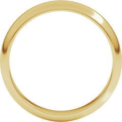 18K Yellow Gold 4 mm Half Round Band Size 9.5