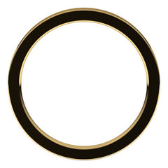 14K Yellow Gold 2 mm Comfort-Fit Flat Band Size 8.5