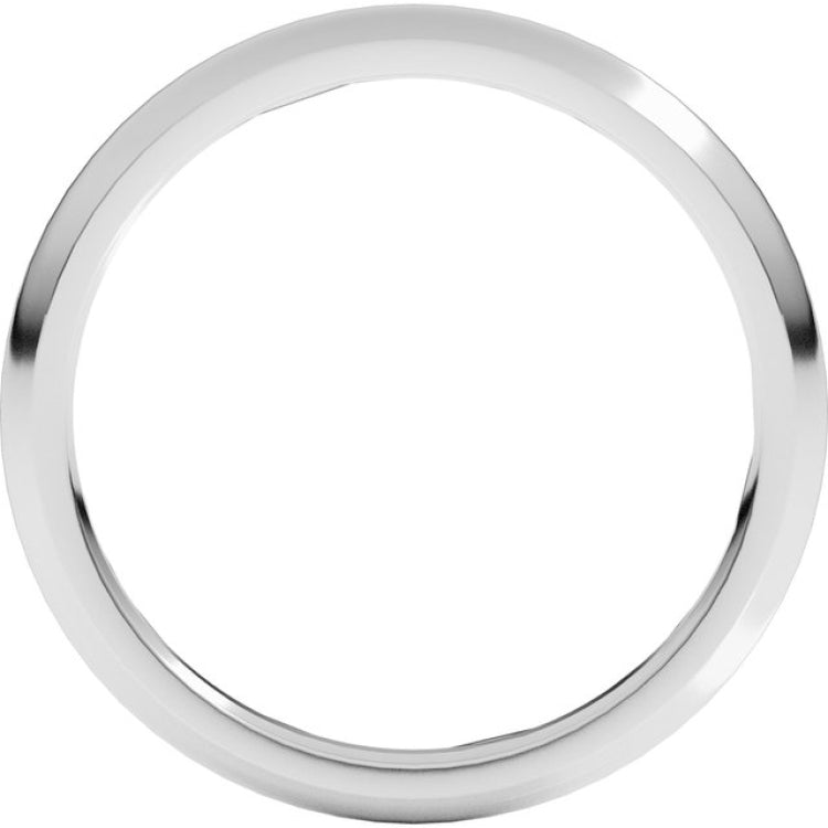 Sterling Silver 2 mm Comfort-Fit Half Round Band Size 15
