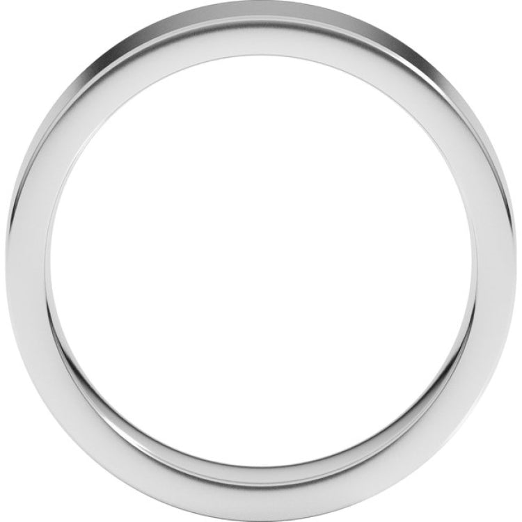 Sterling Silver 5 mm Comfort-Fit Flat Band Size 6