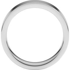 Sterling Silver 6 mm Comfort-Fit Flat Band Size 7