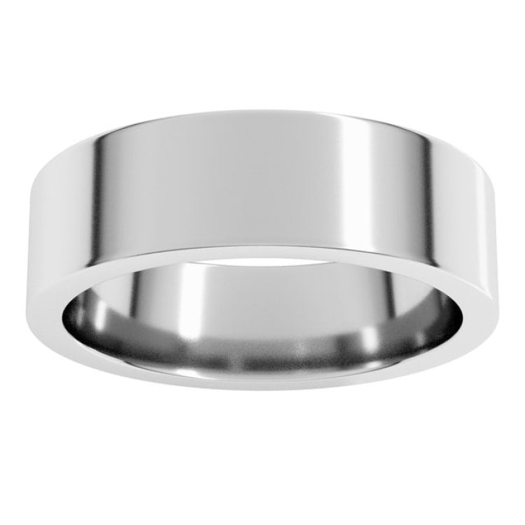 Sterling Silver 6 mm Comfort-Fit Flat Band Size 7