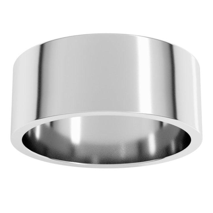 Sterling Silver 8 mm Flat Band Size 8.5