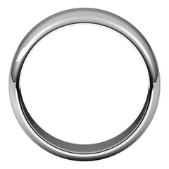 Sterling Silver 8 mm Half Round Band Size 11