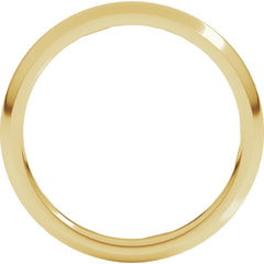 18K Yellow Gold 2.5 mm Comfort-Fit Half Round Band Size 5.5