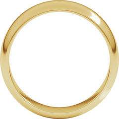 14K Yellow Gold 6 mm Half Round Band Size 6