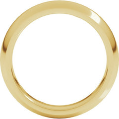 14K Yellow Gold 5 mm Comfort-Fit Half Round Band Size 12