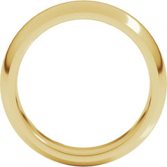 10K Yellow Gold 6 mm Comfort-Fit Half Round Band Size 8