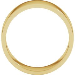 14K Yellow Gold 7 mm Flat Band Size 9