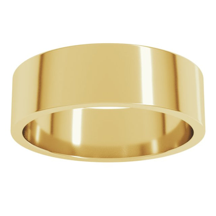 14K Yellow Gold 6 mm Flat Band Size 5