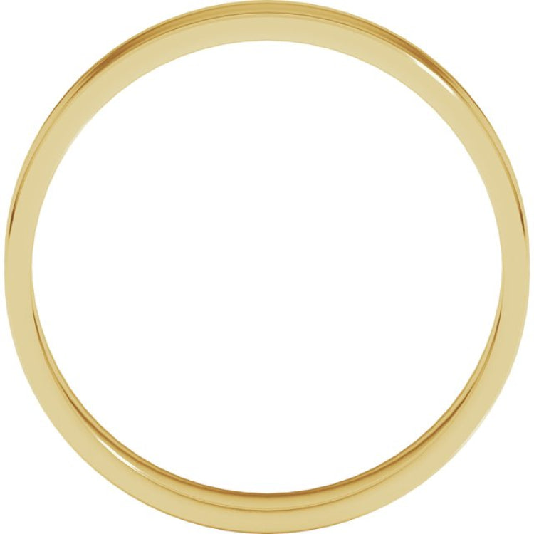 18K Yellow Gold 4 mm Ultra-Lightweight Flat Band Size 5.5