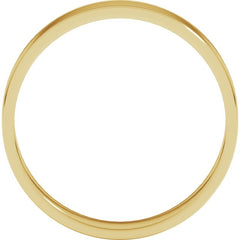 18K Yellow Gold 4 mm Ultra-Lightweight Flat Band Size 5.5