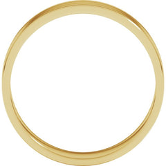 10K Yellow Gold 5 mm Ultra-Lightweight Flat Band Size 8