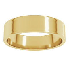 10K Yellow Gold 5 mm Ultra-Lightweight Flat Band Size 8