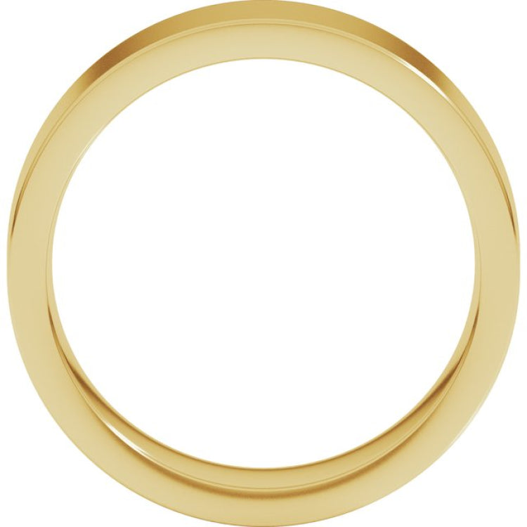 14K Yellow Gold 6 mm Comfort-Fit Flat Band Size 5