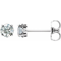 14K White Gold 1/2 CTW Lab-Grown Diamond Scroll Setting® Stud Earrings