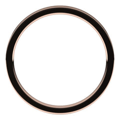 14K Rose Gold 2 mm Flat Comfort Fit Light Band Size 5.5