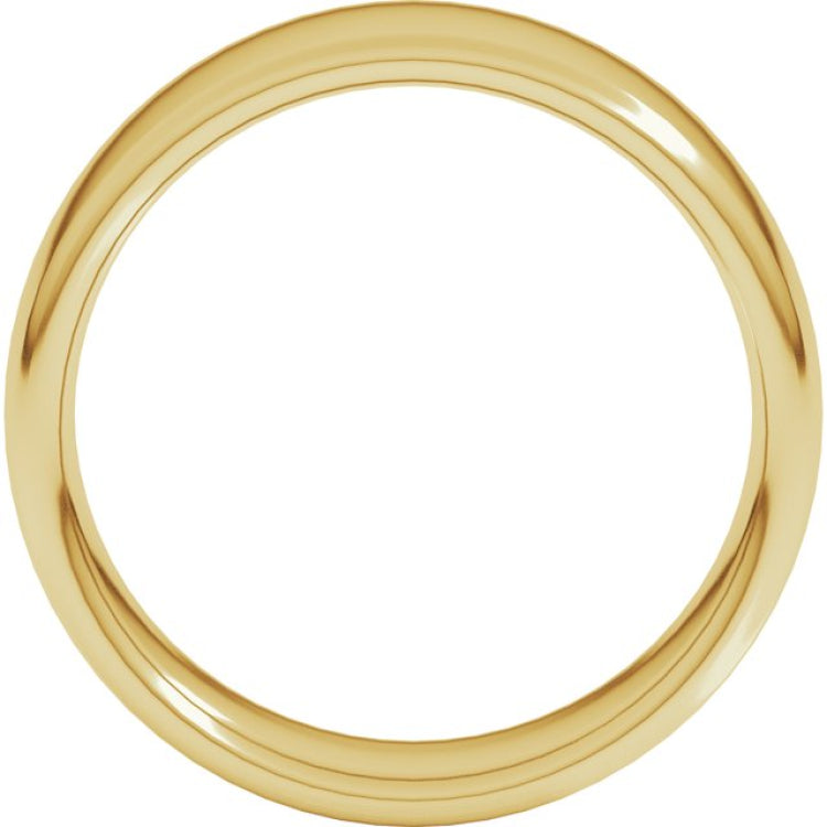 10K Yellow Gold 7 mm Comfort-Fit European-Style Band Size 9.5