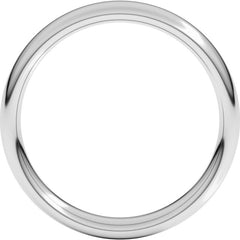 Platinum 4 mm Comfort-Fit European-Style Band Size 9