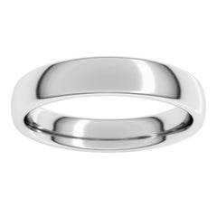 Platinum 4 mm Comfort-Fit European-Style Band Size 9
