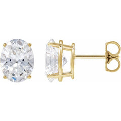 14K Yellow Gold 3/4 CTW Natural Diamond Earrings