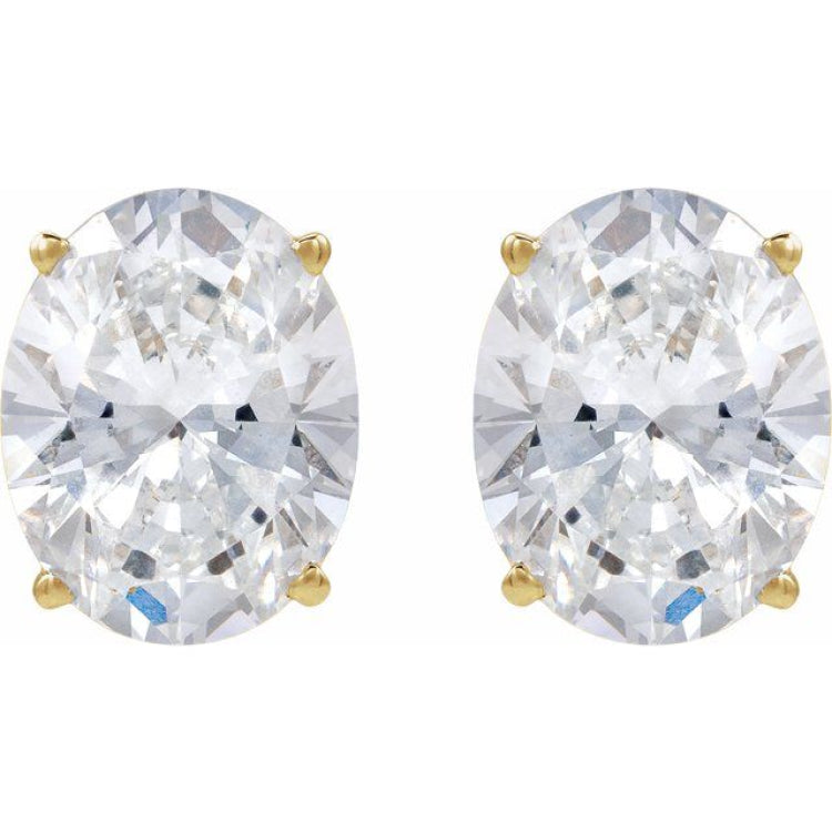 14K Yellow Gold 3/4 CTW Natural Diamond Earrings