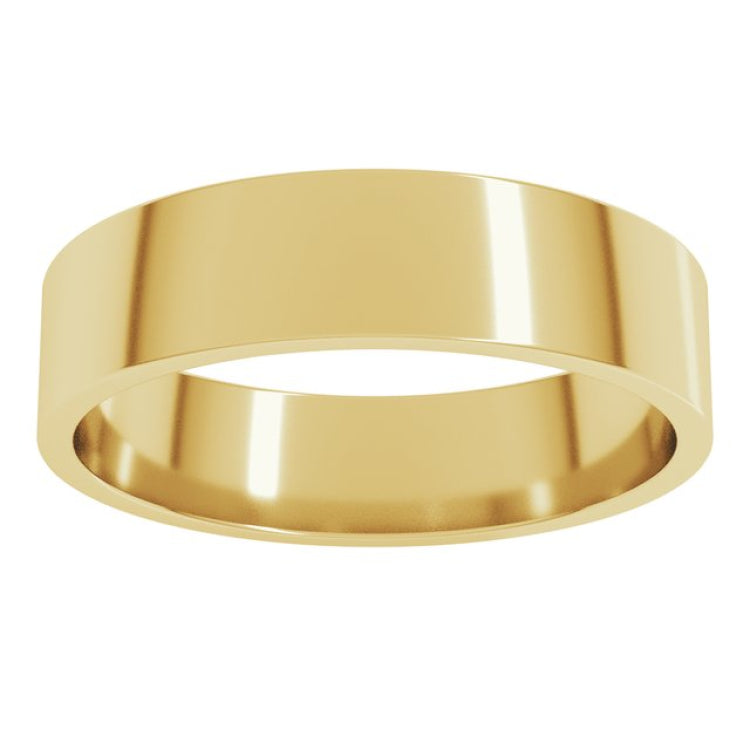 10K Yellow Gold 5.5 mm Flat Band Size 9