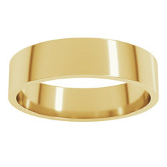 10K Yellow Gold 5.5 mm Flat Band Size 9