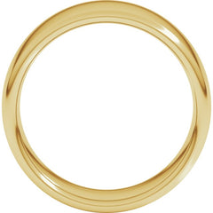 14K Yellow Gold 8 mm Comfort-Fit European-Style Band Size 6.5