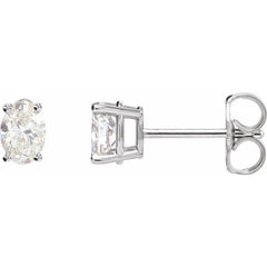 Sterling Silver 1/10 CTW Lab-Grown Diamond Earrings
