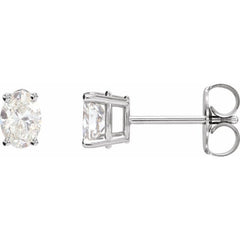 14K White Gold 1/3 CTW Lab-Grown Diamond Earrings