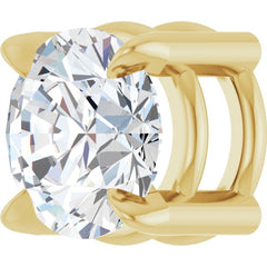 14K Yellow Gold 1/2 CT Lab-Grown Diamond Pendant