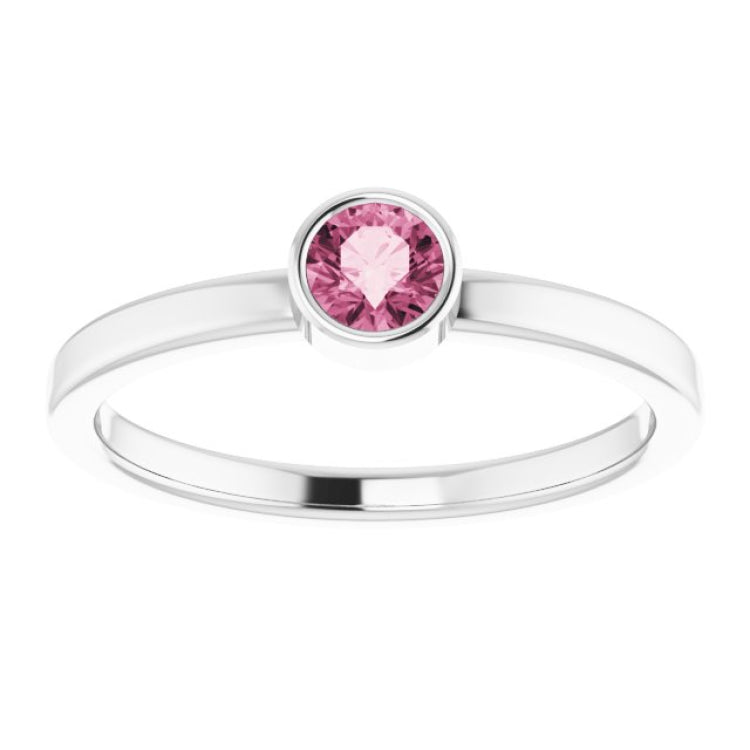 Bezel-Set Solitaire Ring