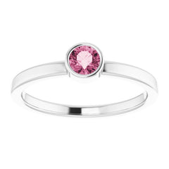 Bezel-Set Solitaire Ring