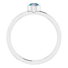 Bezel-Set Solitaire Ring