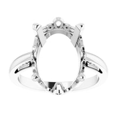 Scroll Setting® Solitaire Ring