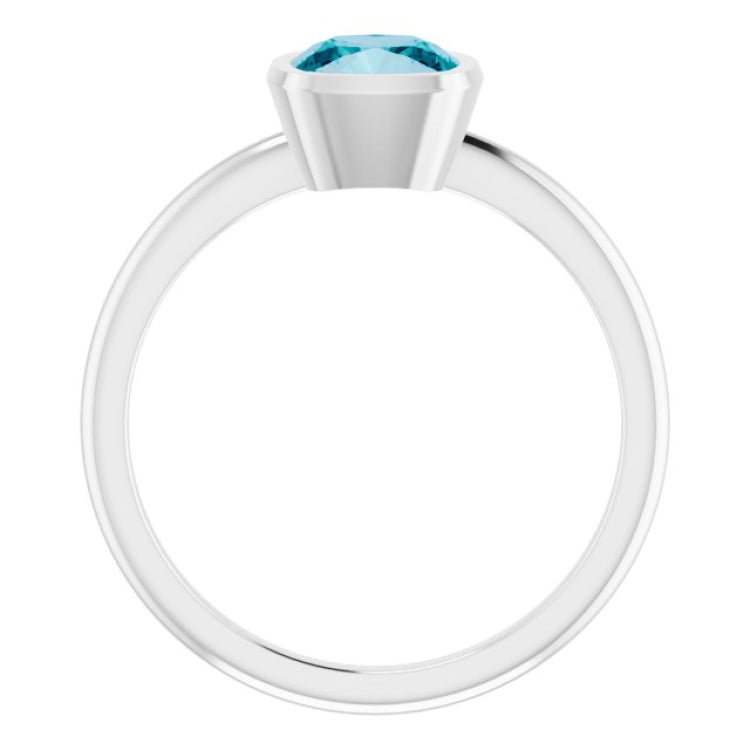 Bezel-Set Solitaire Ring