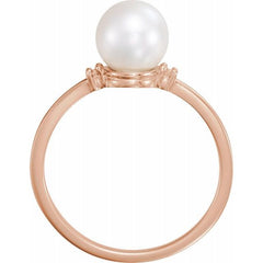 Accented Pearl Ring