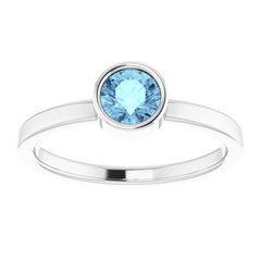 Bezel-Set Solitaire Ring