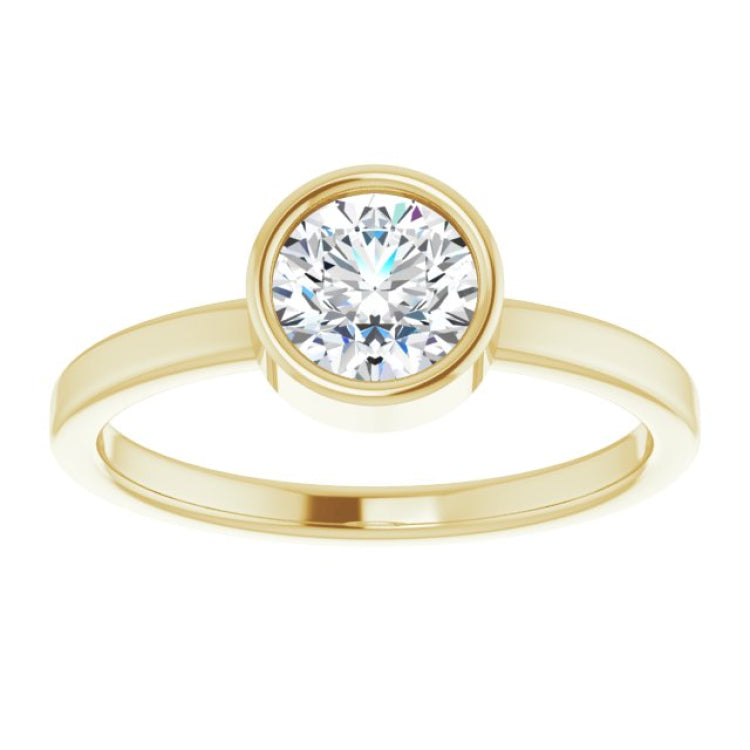 Bezel-Set Solitaire Ring