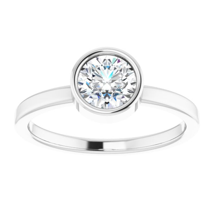 Bezel-Set Solitaire Ring