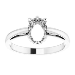 Scroll Setting® Solitaire Ring