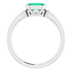 Bezel-Set Accented Ring