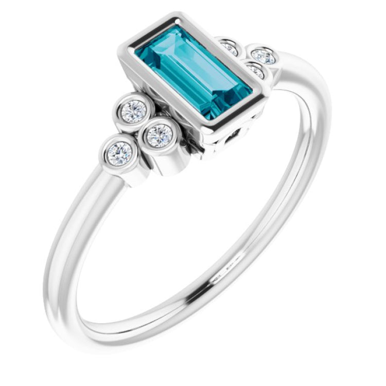 Bezel-Set Accented Ring